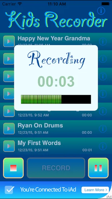 Kids Recorder Ekran Görüntüleri