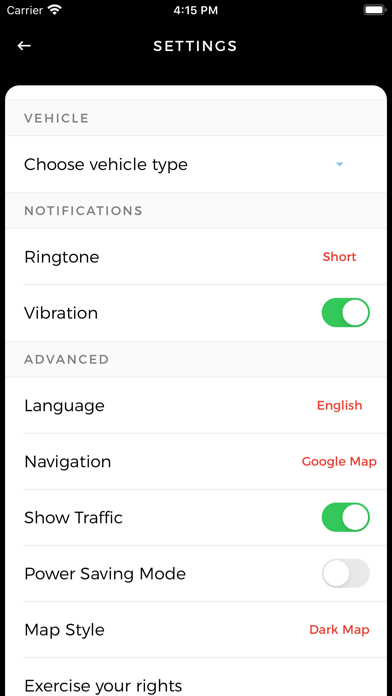 Tangkapan layar Kiki Driver