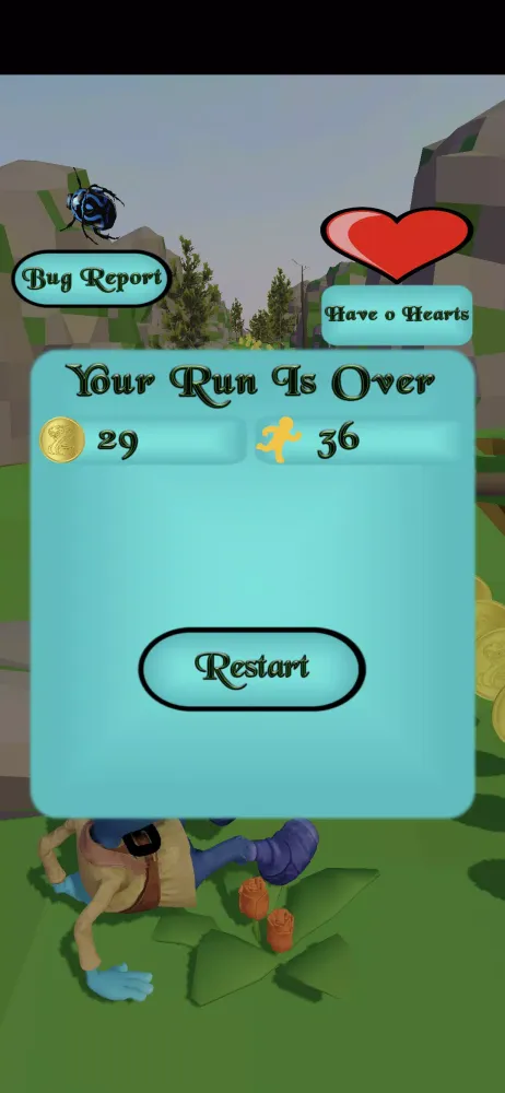 Capturas de tela do Dozy Run