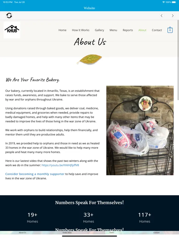 Скриншоты Kind House Ukraine Bakery iPad 