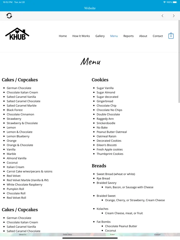 Скриншоты Kind House Ukraine Bakery iPad 