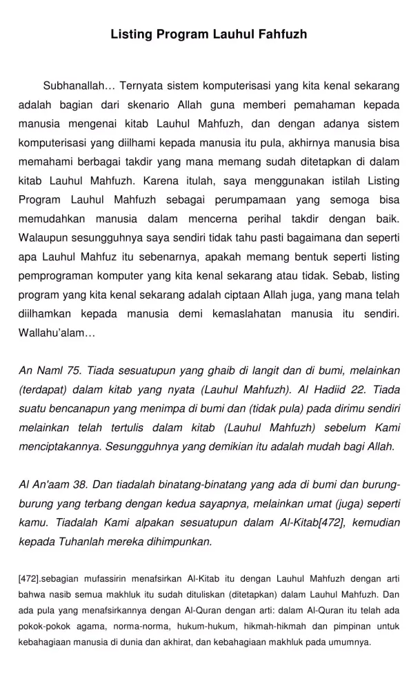 Matrix Takdir Lauhul Mahfuzh Screenshots