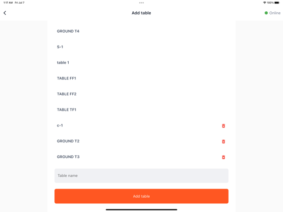 Скриншоты Kiwi POS iPad 