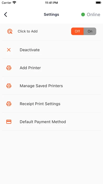 Screenshot di Kiwi POS
