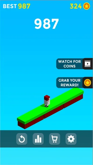 Tangkapan skrin Blocky Cross Bridges 3d Games