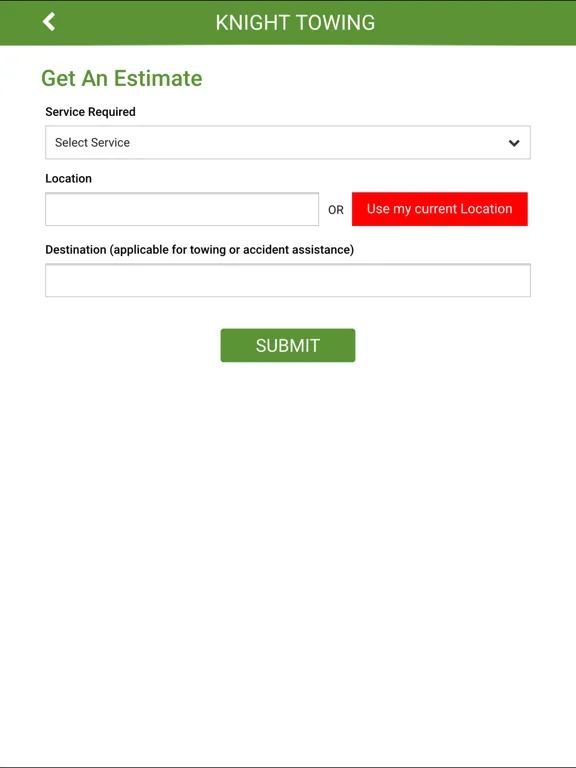 Screenshot di Knight Towing- Towing services iPad 