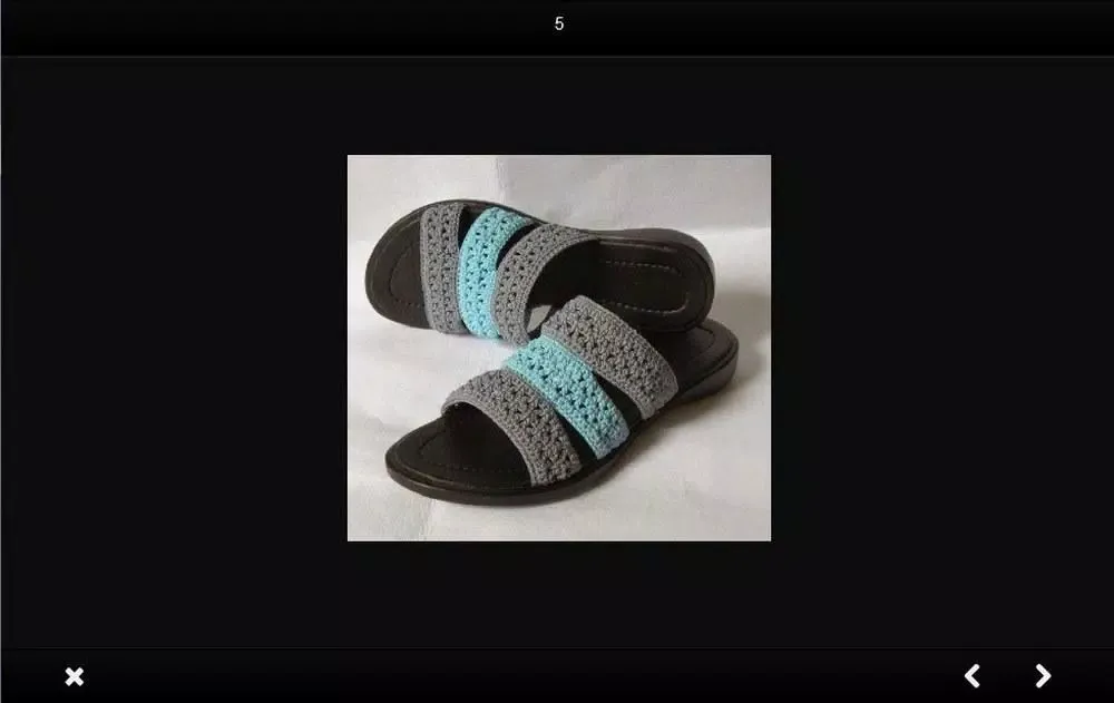 Knitted sandals idea Screenshots