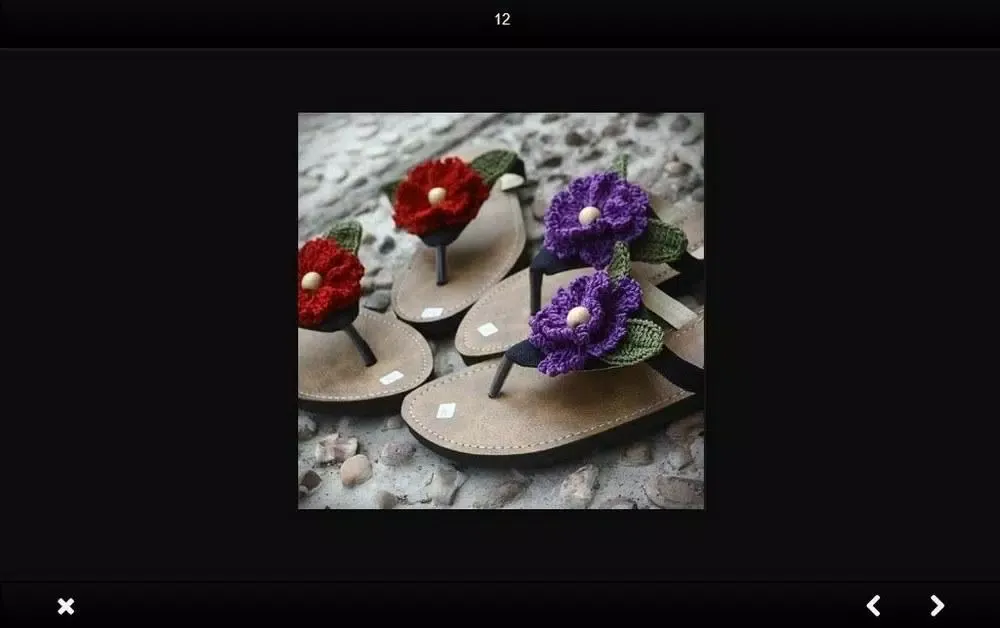 Knitted sandals idea Screenshots