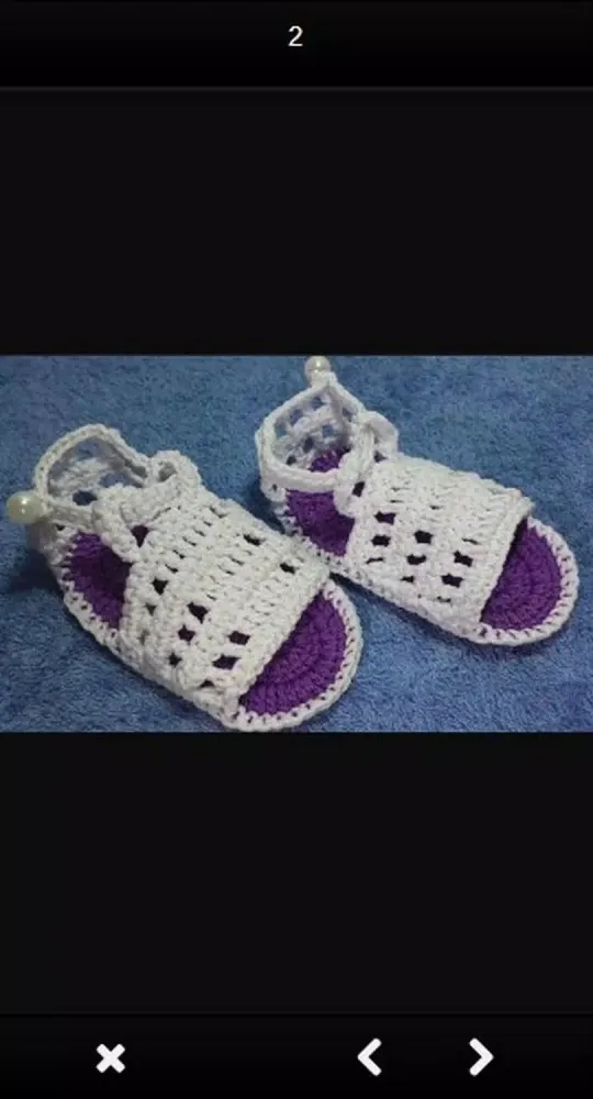 Knitted sandals idea Screenshots