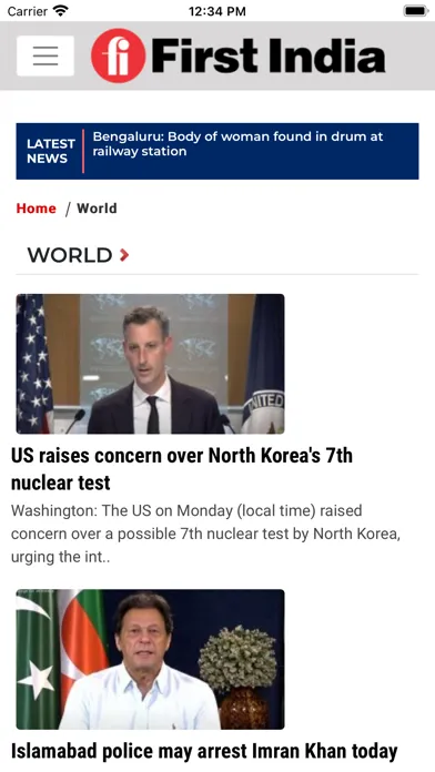 Скриншоты First India News & E-Paper