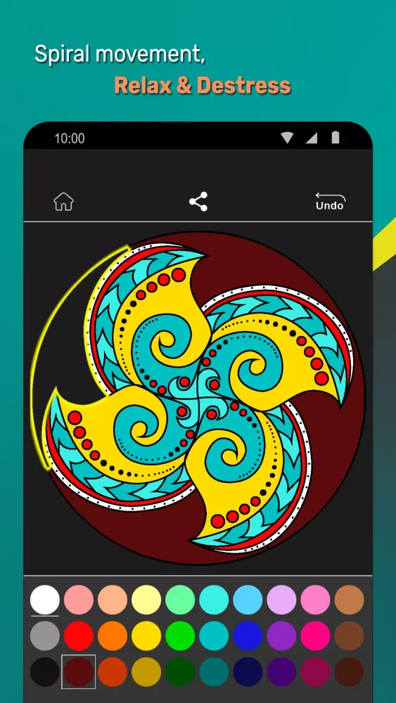 Mandala Maker Color Test Screenshots