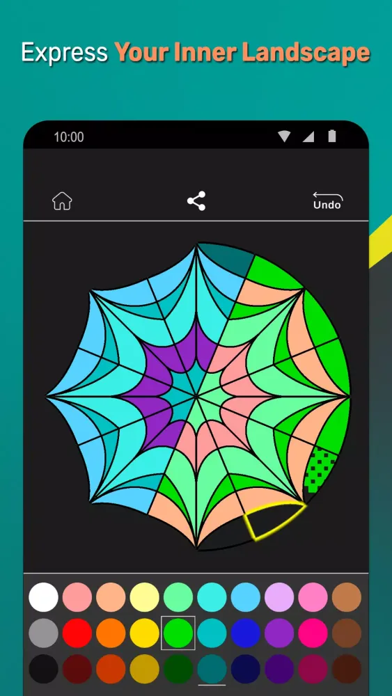 Mandala Maker Color Test Screenshots
