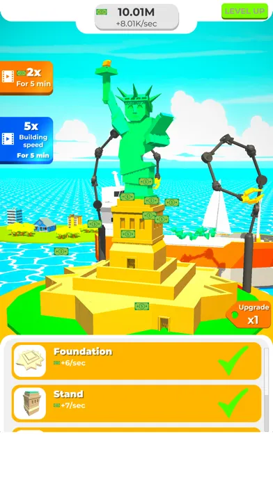 Idle Landmark - Tycoon Game Ekran Görüntüleri