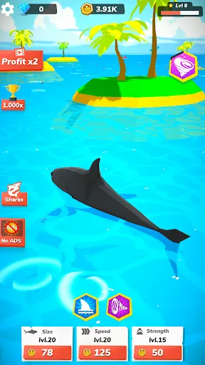 Idle Shark World - Tycoon Game Screenshots