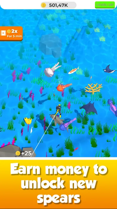 Скриншоты Idle Spearfishing