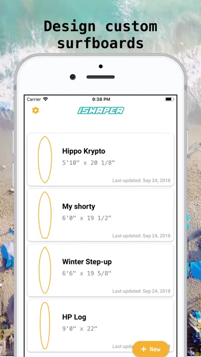Capturas de tela do iShaper: Custom Surfboards