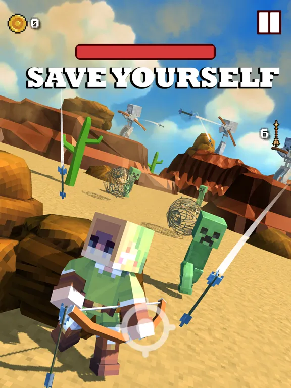 Craft Archer vs Angry Monsters iPad  স্ক্রিনশট