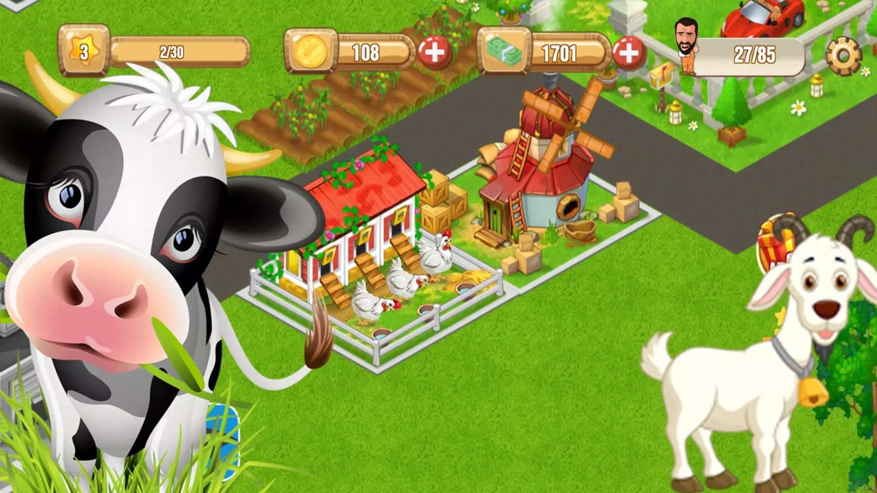 Capturas de tela do Farm World