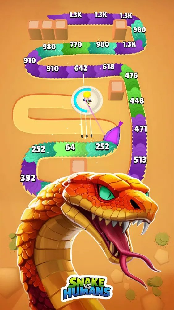 Snake vs Human سکرین شاٹس