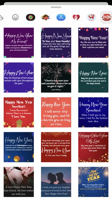 تصاویر 2025 Happy New Year Stickers