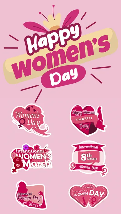 Women's Day Stickers - Go Girl应用截图