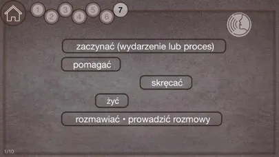 Zrzuty ekranu Czasowniki Angielskie JFLF