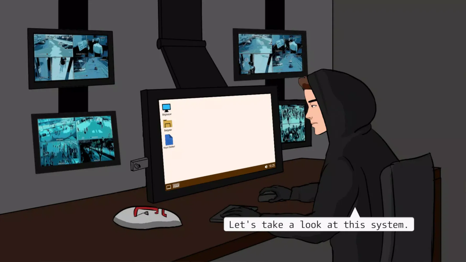Capturas de tela do Hacker the Beginning Demo