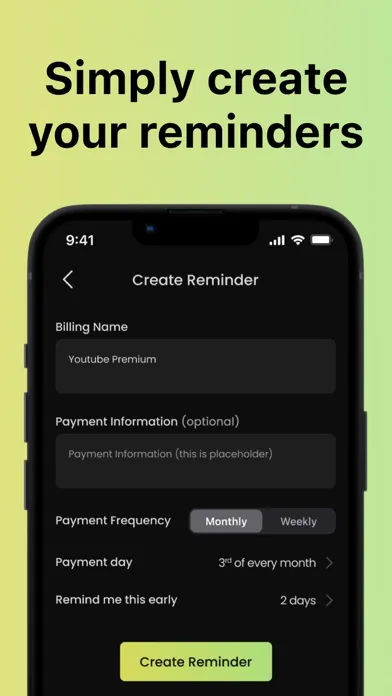 Bill & subscription tracker স্ক্রিনশট