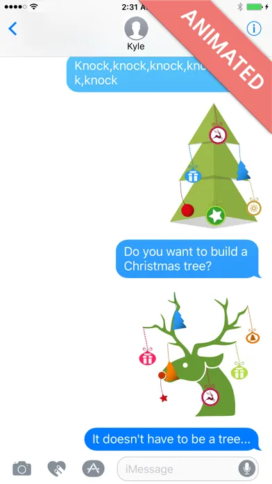 Xmas Deco:Animated Christmas Stickers for iMessage স্ক্রিনশট