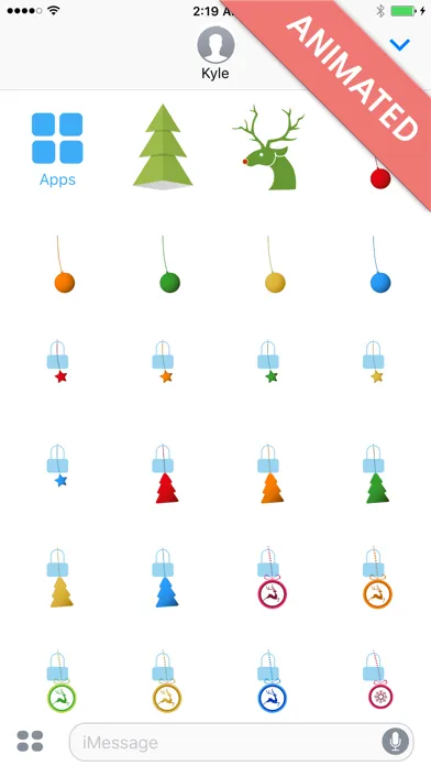 Xmas Deco:Animated Christmas Stickers for iMessage স্ক্রিনশট