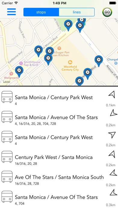 LA Public Transport Guide سکرین شاٹس