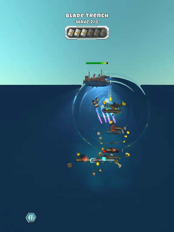 Zrzuty ekranu Submarine War - Abysses Battle iPad 