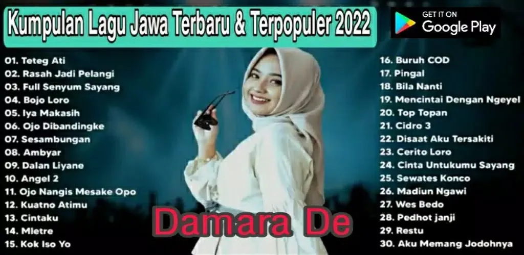 Ảnh chụp màn hình của Lagu Damara De Mp3 Offline