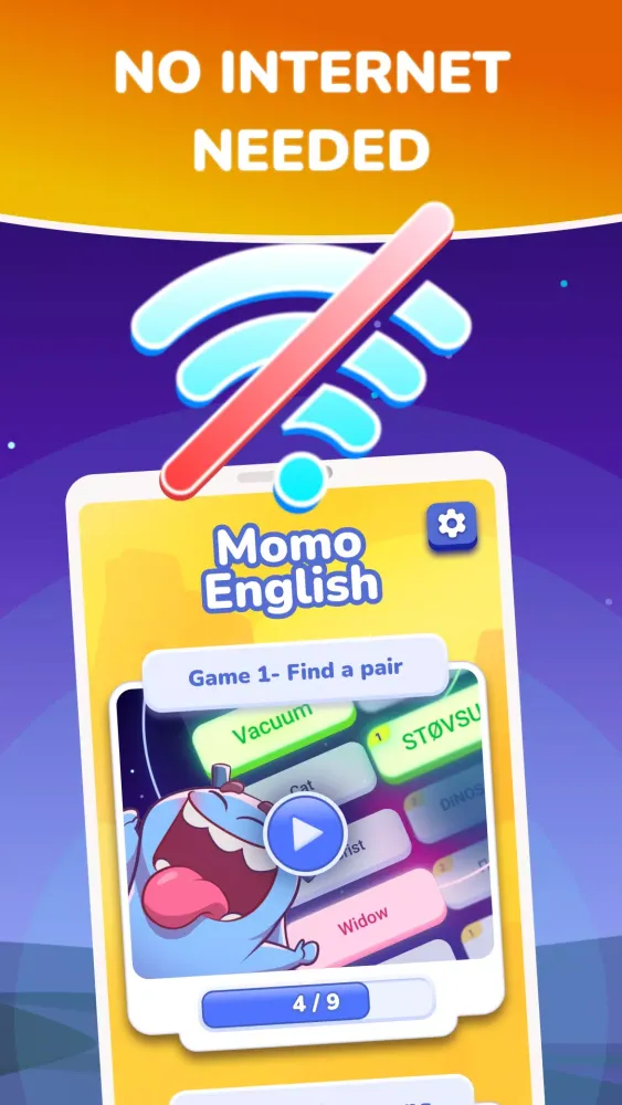 Learn words and play with Momo Screenshots