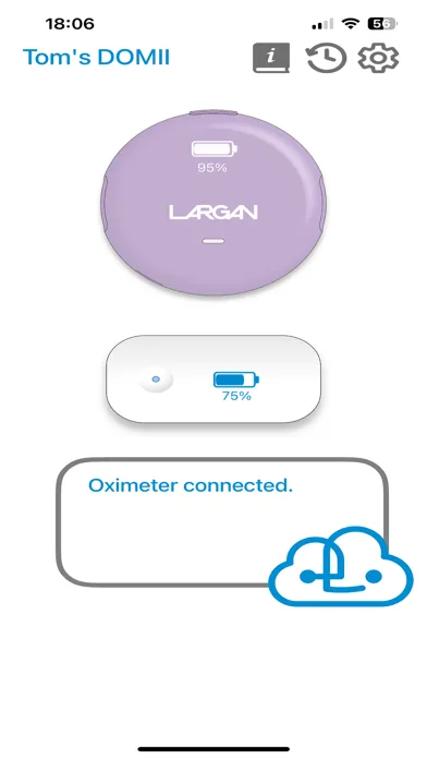 ภาพหน้าจอของ DOMII APP - Home sleep testing