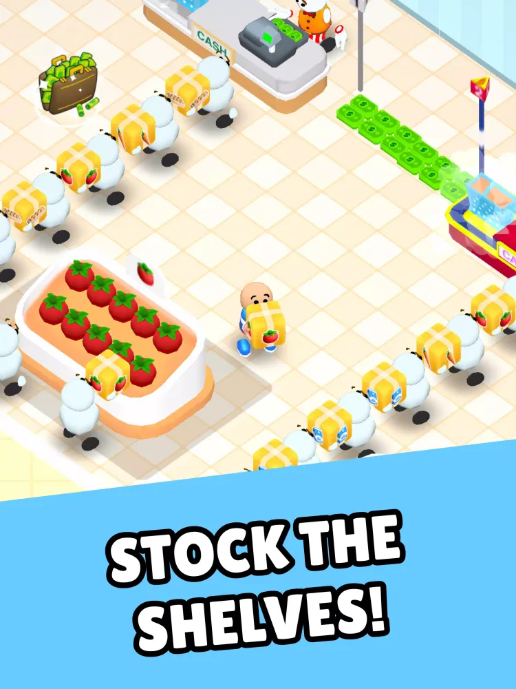 Capturas de tela do Supermarket Dash 3D