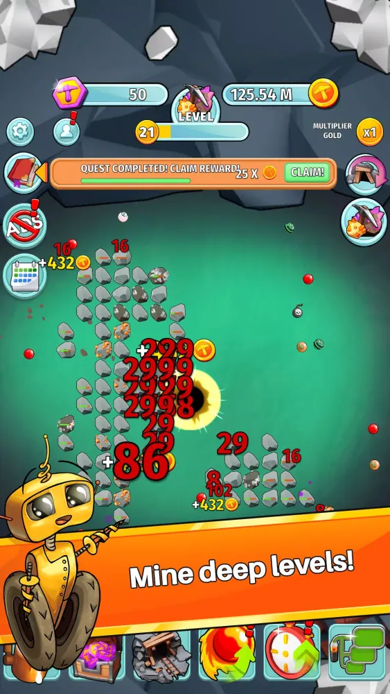 ภาพหน้าจอของ Idle Mine Breakout Tycoon