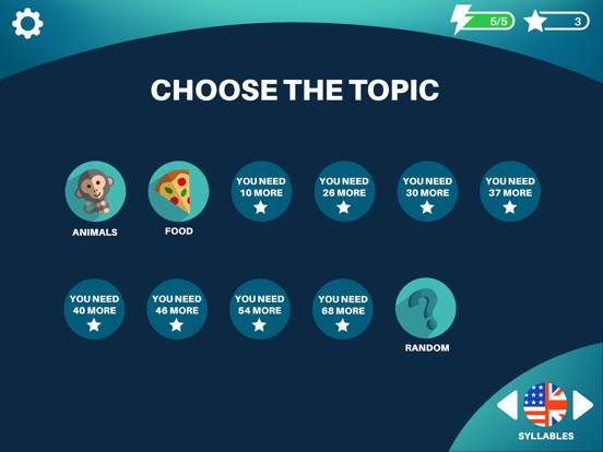 Ảnh chụp màn hình của Learn Words - Use Syllables iPad 