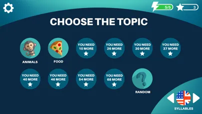 Tangkapan layar Learn Words - Use Syllables