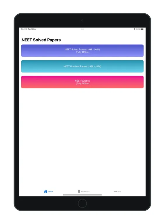 صور NEET Solved Papers iPad 