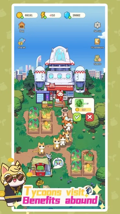Tangkapan layar Space Cat Tycoon Pro