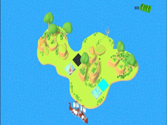 Tangkapan skrin Island God iPad 