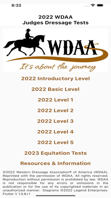 2022 WDAA Judges Tests Screenshots