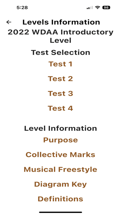 2022 WDAA Judges Tests Screenshots