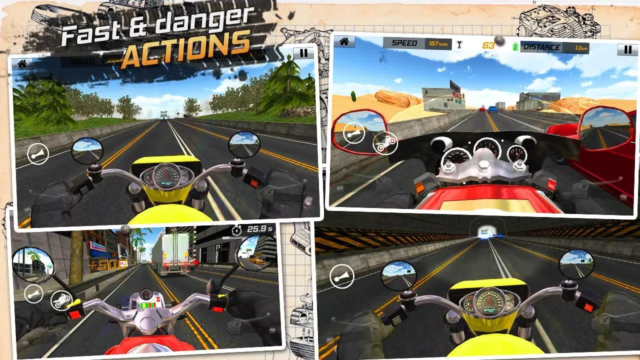 Ảnh chụp màn hình của Traffic Rider: Highway Race