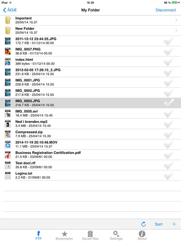 FTP Client Lite iPad 应用截图
