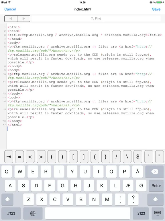 FTP Client Lite iPad 应用截图