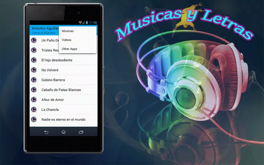 Capturas de pantalla de Antonio Aguilar Canciones