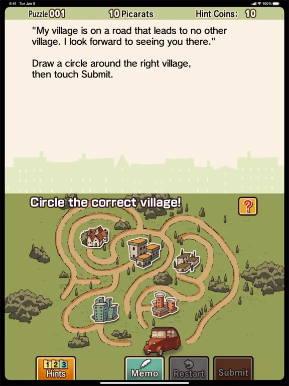 Screenshot di Layton: Curious Village in HD iPad 
