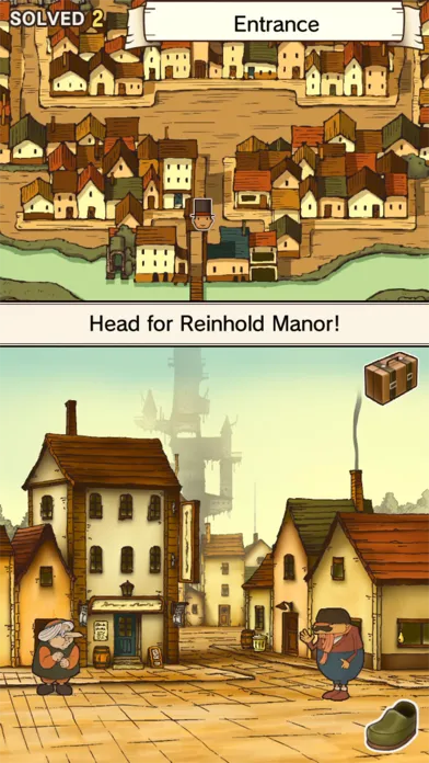 Screenshot di Layton: Curious Village in HD